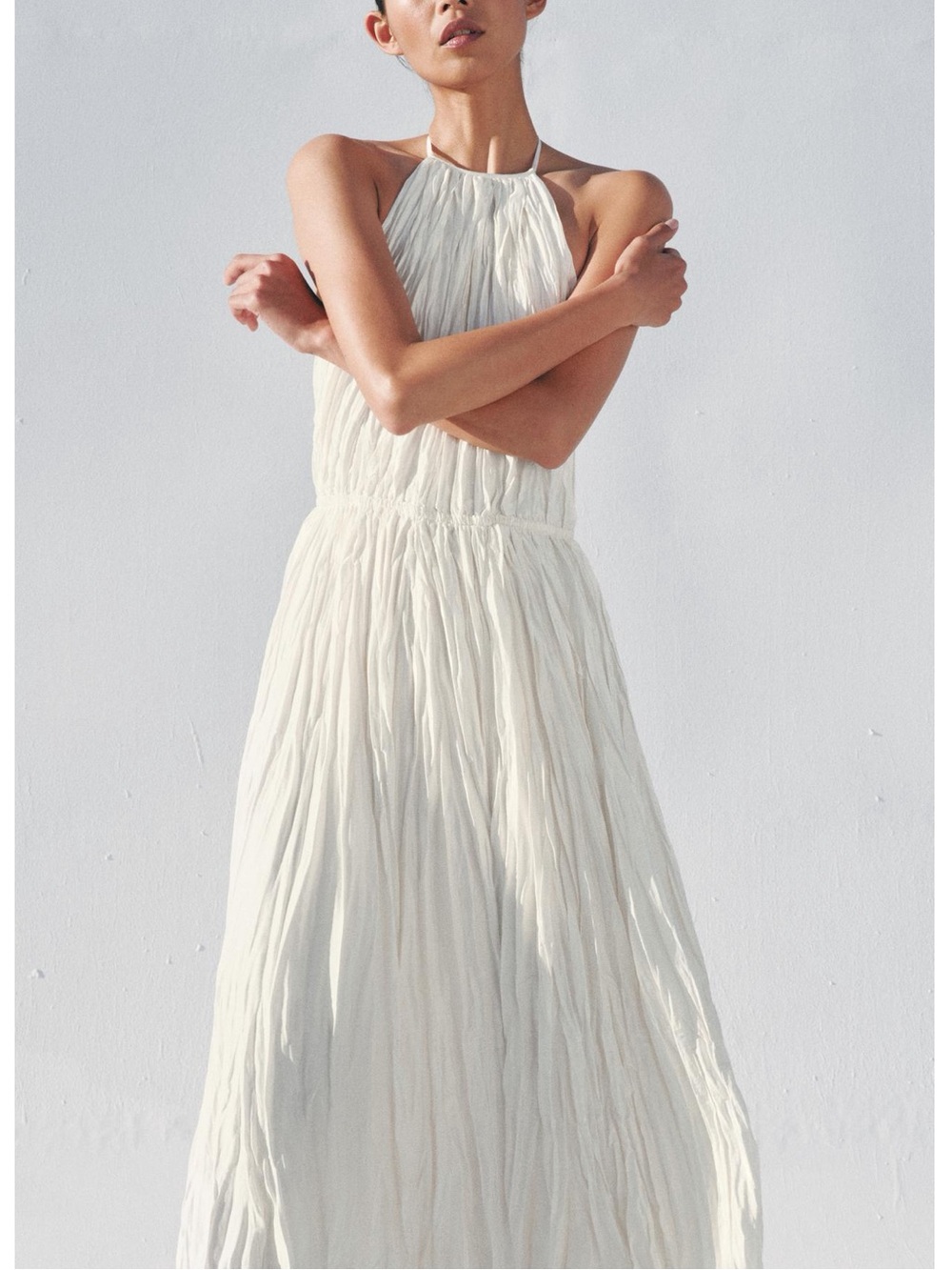 New with tags! Zara Pleated Halter Dress